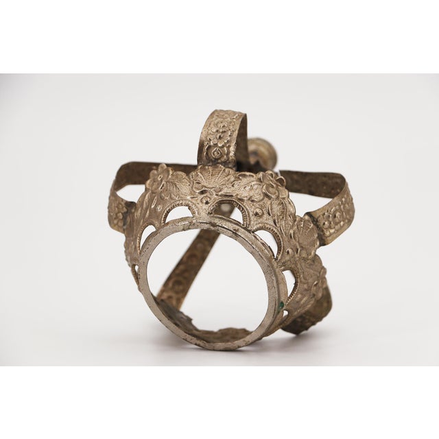 19th Century Portuguese Baroque Saint Crown, Tin For Sale - Image 11 of 17