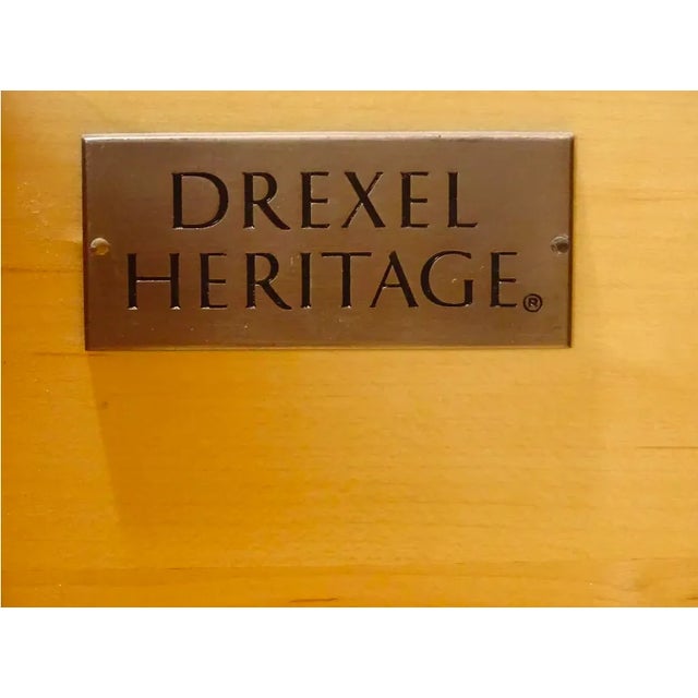 Drexel Heritage 1970's Inlaid Drop Front Bar Cabinet From Drexel Heritage For Sale - Image 4 of 8