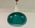 Mid-Century Modern Italian Green and White Glass Ceiling Pendant, 1960s For Sale - Image 3 of 11