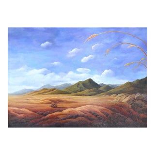 Where I'm Bound - Original Contemporary California Landscape Oil Painting on Canvas by Phoebe Brunner For Sale