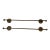 Pair Solid Brass Vintage Towel Bars For Sale