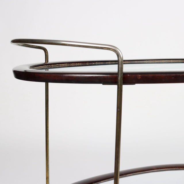 Vintage Woode & Glass Trolley, 1950s For Sale - Image 6 of 10