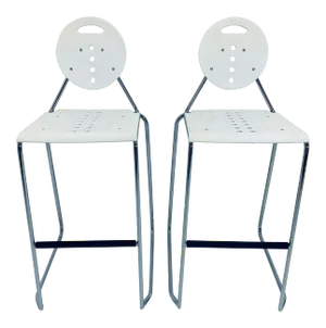 Carlo Bimbi and Nilo Gioacchini "Charlie" Barstools for Segis Italia - a Pair