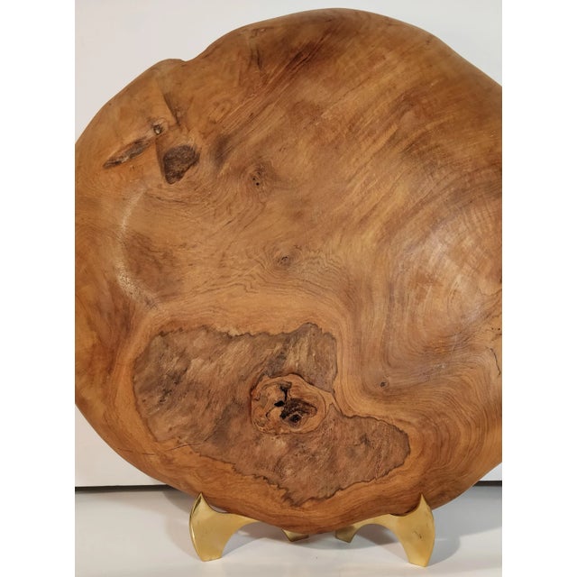 Late 20th Century Vintage Copper Wood Bowl For Sale - Image 12 of 13