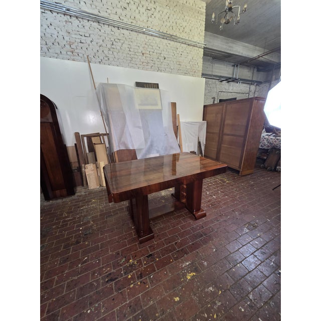 Art Deco Walnut Table, 1930s For Sale - Image 11 of 17