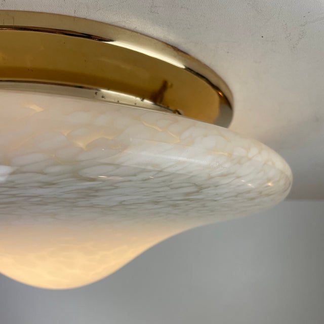 Maculato Murano Glass Ceiling Lamp, Italy, 1980s For Sale - Image 6 of 18