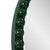 Contemporary Varsha Round Oversized Beaded Mirror in Glossy Hunter Green For Sale - Image 3 of 9