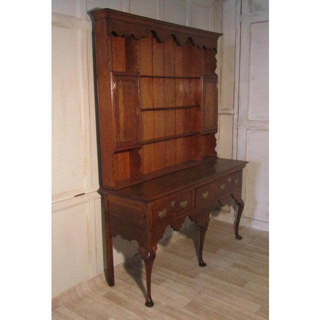 Georgian Country Oak Dresser, 1800s For Sale - Image 3 of 9