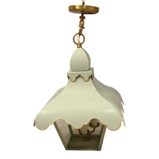 Custom Colleen & Company Tole Tent Lantern For Sale