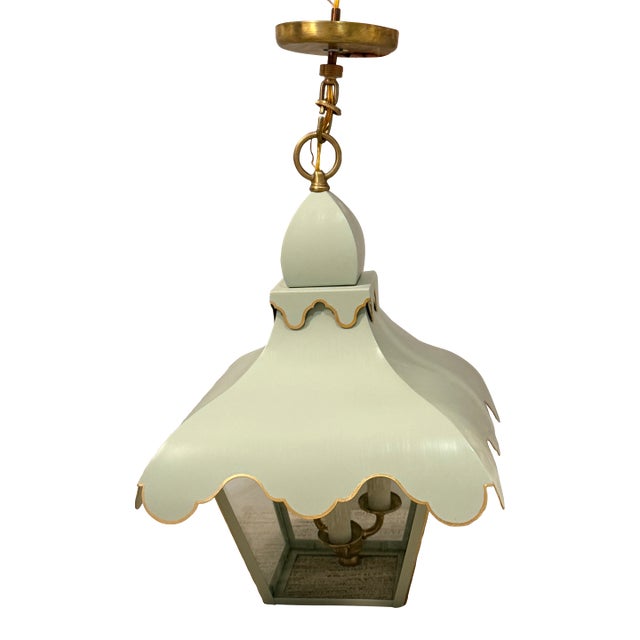 Custom Colleen & Company Tole Tent Lantern For Sale