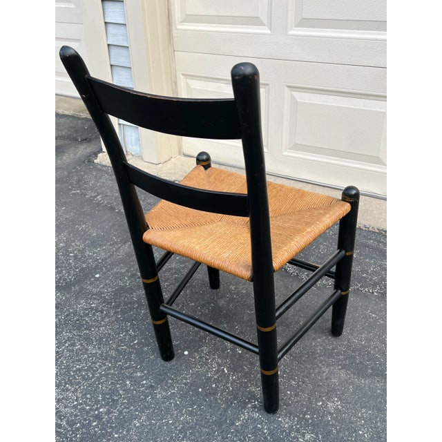 Antique Hand Painted Hitchcock Style Rush Seat Accent Chair Chairish