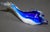 Crystal Blue Dolphin Murano Art Glass Paperweight For Sale - Image 11 of 12