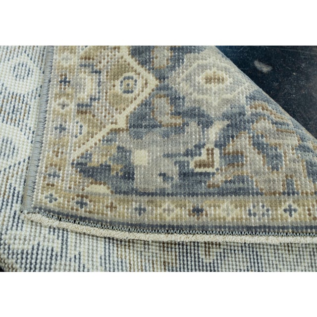 Gray Oushak Rug 9'3" x 12'6" #17197 For Sale - Image 8 of 8