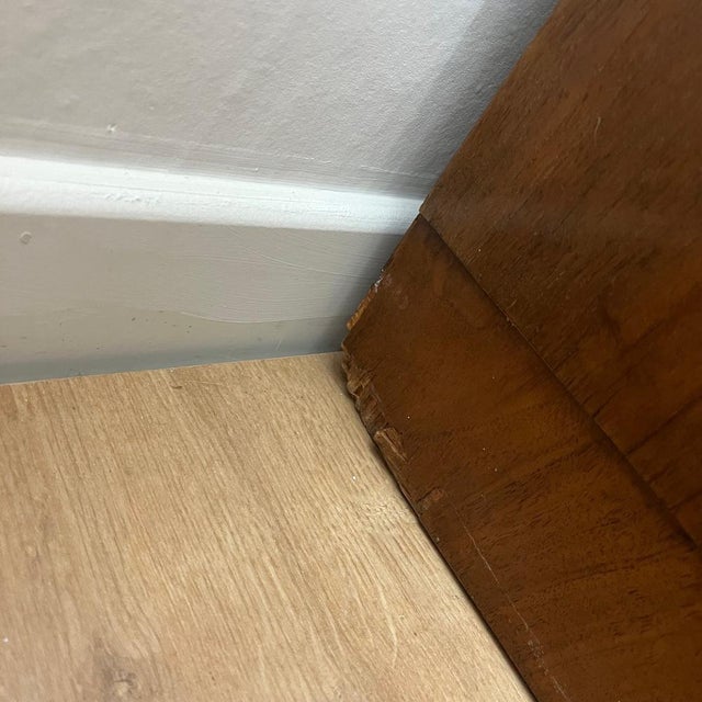 Vintage Art Deco Chest of Drawers in Flamed Walnut, 1930s For Sale - Image 15 of 18