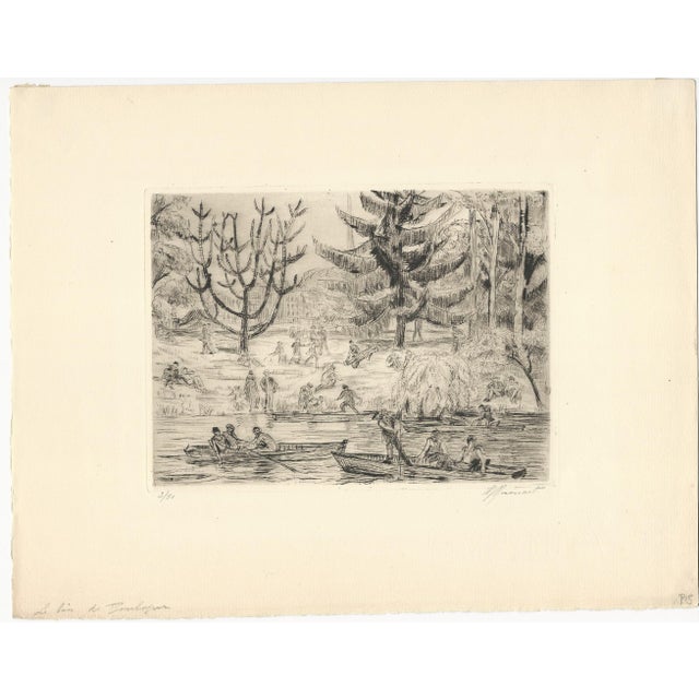 Raphaël Drouart (1884 1972) Le Bois de Boulogne Original Etching on Paper 1920s Size (overall): 251 x 326 mm Size (image):...