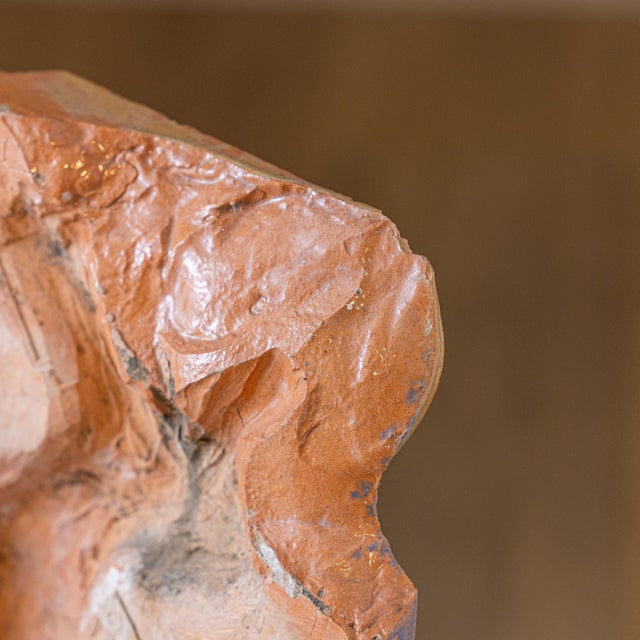 Almond Mid-Century Terracotta Relief After Amedeo Modigliani For Sale - Image 8 of 10