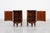 1920s Art Deco Walnut and Marble Nightstands, Italy, 1920s, Set of 2 For Sale - Image 5 of 18