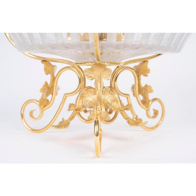 Napoleon III Centrepiece in Crystal and Gilded Bronze from Maison Baccarat For Sale - Image 3 of 10