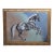 Horse Portrait on Abstract White Gray Blue Beige Impressionism English Traditional Minimalism Original Oil Painting by Cleo Plowden For Sale