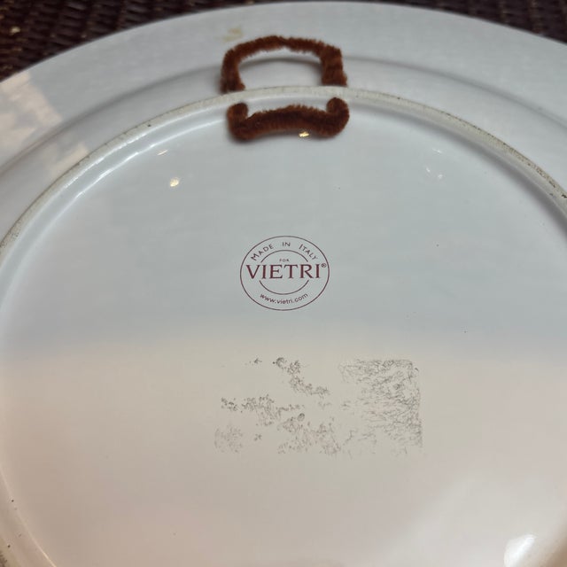 Vietri Hand Painted Platter of Venice. This 15 3/4"W platter of Venice is ready to hang, it might need reinforcing, or...