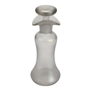 Antique Steuben Verra De Soie Glass Decanter C1920 For Sale