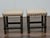 This pair of 19th-century English stools combines classic craftsmanship with updated upholstery, offering both character...