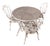 Wrought Iron Garden Table and Chairs, 1960, Set of 5 For Sale