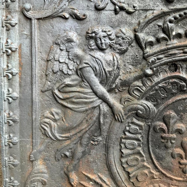 French Chimney Fireback, 1850s For Sale - Image 3 of 15