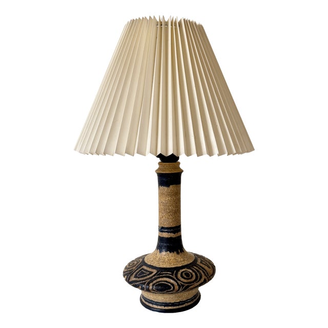 Mid-Century Modern Danish Ceramic Table Lamp by Jette Helleroe, Denmark, 1960s For Sale