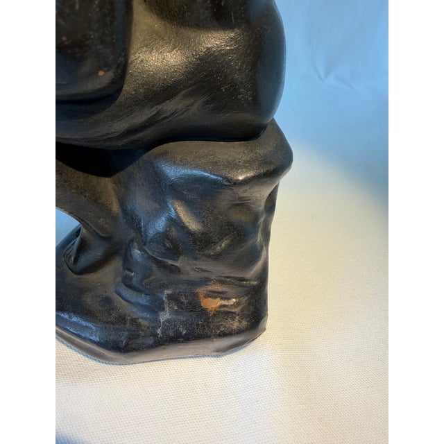 Vintage Auguste Rodin the Thinker Bronze-Clad Cast Metal Bookends For Sale - Image 6 of 12