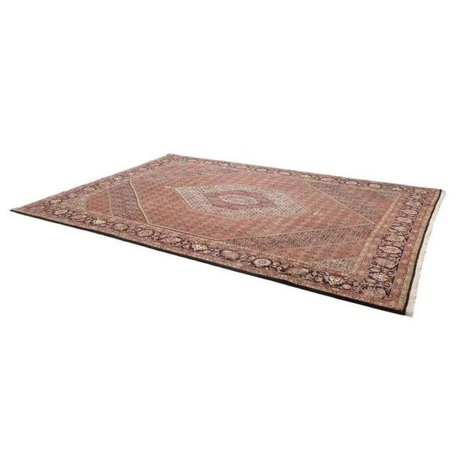 Bijar Hand-Knotted Rug in Virgin Wool For Sale - Image 3 of 10