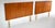 A pair of vintage Danish Modern twin headboards, nicely framed with striking wood grains, crafted in Canada in the 1970's....