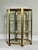 Brass Three-Tier Hexagon Tabletop Vitrine Display Case, Curio Cabinet, 1970s, 15" For Sale In Philadelphia - Image 6 of 10