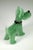 Art Deco Italian Pulegoso Green Murano Glass Terrier Dog Animal, 1930s For Sale - Image 7 of 10