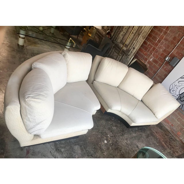 Willy Rizzo Large Curved Sectional Sofa, Italy, 1960 Chairish