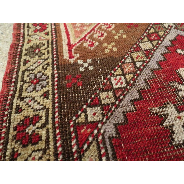 Rustic Galerie Shabab Collection Early 20th Century Turkish Anatolian Throw Rug For Sale - Image 3 of 6