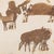 Espiga Pinto, Animalistic Composition, 1960s, Watercolor For Sale - Image 6 of 6