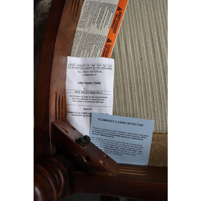 Set of 6 Thomasville Georgian Style Cherry Dining Chairs For Sale - Image 13 of 17