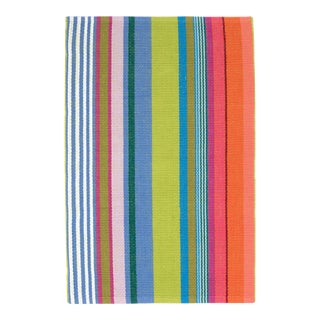 Dash & Albert by Annie Selke Mellie Stripe Woven Cotton Rug, 8' x 10' For Sale