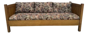 1990s Stickley Craftsman Spindle Back Sofa