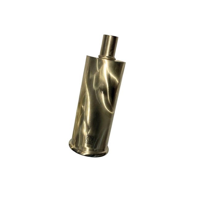 Rl 02 Maxi Candleholder in Silver-Plated Polished Brass by Caspal For Sale - Image 11 of 12