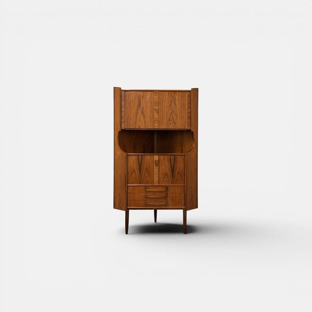 Danish Rosewood Corner Cabinet, 1960s For Sale - Image 6 of 12