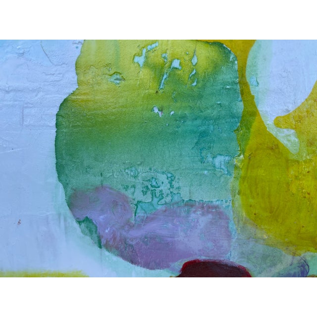 "Moss and Sunlight" Abstract Beautiful Colorful Modern Painting by Artist Sonia Gold For Sale - Image 11 of 17