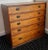 Vintage Mid-Century Modern Teak 5-Drawer Chest With Brass Drop Handles For Sale - Image 13 of 15