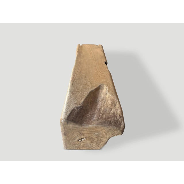 2010s Andrianna Shamaris Ancient Teak Wood Bench or Coffee Table For Sale - Image 5 of 6