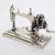 Italian Vintage Italian Handmade Genuine Silver Sewing Machine Figurine Miniature, Made in Tuscany (Italy) For Sale - Image 3 of 9