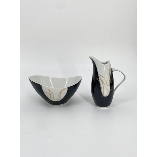 Ceramic Elka Coffee Service for 6 People in the Brussels Style by Jaroslav Ježek, Czech Republic, 1958, Set of 15 For Sale - Image 7 of 17