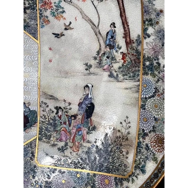 Satsuma Japanese Ceramic Dish with Fine Decoration by Kinkozan For Sale - Image 11 of 13