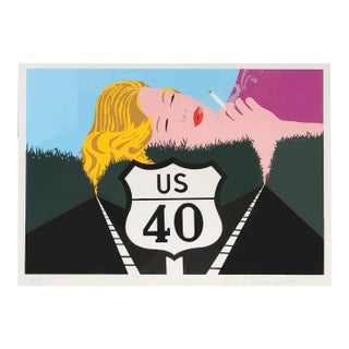 Allan D'Arcangelo, Smoke Dreams, Serigraph For Sale