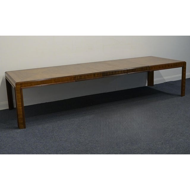 DREXEL HERITAGE Accolade Collection Italian Campaign Style 135" Dining Table 955-344 29" High 75" Wide 45" Deep 3 Leaves;...